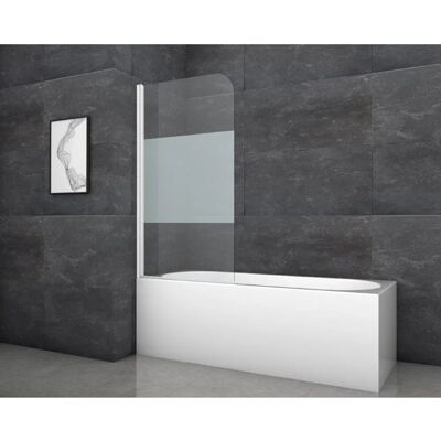 Aurlane Badewannenfaltwand White Classic 80 cm x 140 cm Weiß 1-flügelig Aurlane Badewannenfaltwand White Classic 80 cm x 140 cm Weiß 1-flügelig