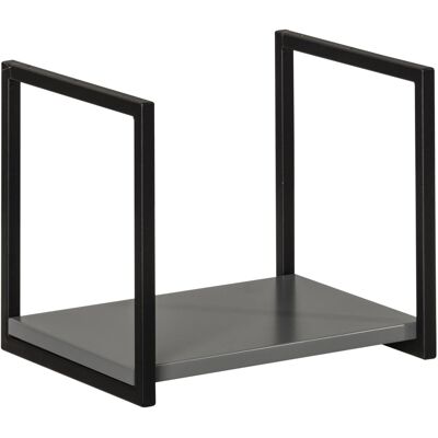 FACKELMANN New York Wandregal - 33x28x28cm, Grau, MDF FACKELMANN New York Wandregal - 33x28x28cm, Grau, MDF