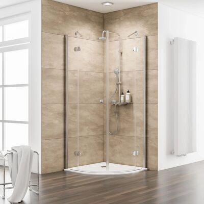 Schulte Runddusche mit Drehtüren MasterClass BxTxH 80 x 80 x 200 cm Schulte Runddusche mit Drehtüren MasterClass BxTxH 80 x 80 x 200 cm