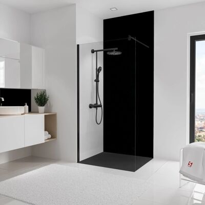 Schulte Duschrückwand DecoDesign Softtouch Mattschwarz 255x150cm Schulte Duschrückwand DecoDesign Softtouch Mattschwarz 255x150cm