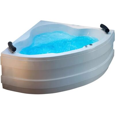 Ottofond Eckwanne 140 cm x 140 cm Weiß mit Whirlpoolsystem Typ 3a Chrom Ottofond Eckwanne 140 cm x 140 cm Weiß mit Whirlpoolsystem Typ 3a Chrom