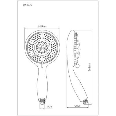 Eisl Handbrause Harmonie Chrom Eisl Handbrause Harmonie Chrom