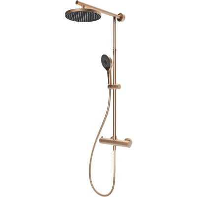 SCHULTE - DuschMaster Rain Classic - Kupfergold - Rund - Duschsystem SCHULTE - DuschMaster Rain Classic - Kupfergold - Rund - Duschsystem