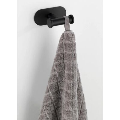 WENKO Orea Wandhaken - Edelstahl, Schwarz - Badezimmerzubehör WENKO Orea Wandhaken - Edelstahl, Schwarz - Badezimmerzubehör