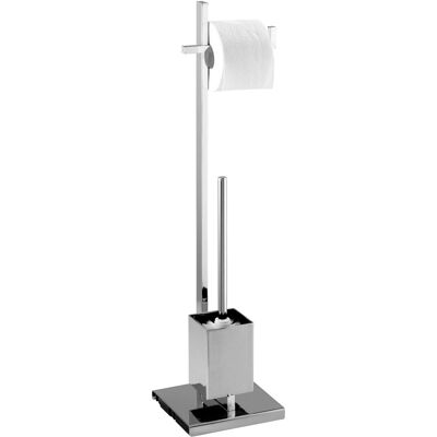 Wenko Stand WC-Garnitur Quadro Chrom Wenko Stand WC-Garnitur Quadro Chrom