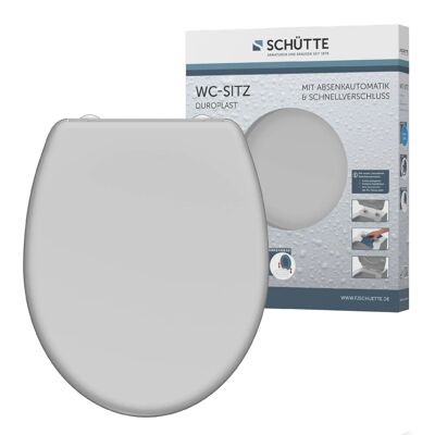 SCHÜTTE Graue Soft-Close Toilettensitz SCHÜTTE Graue Soft-Close Toilettensitz