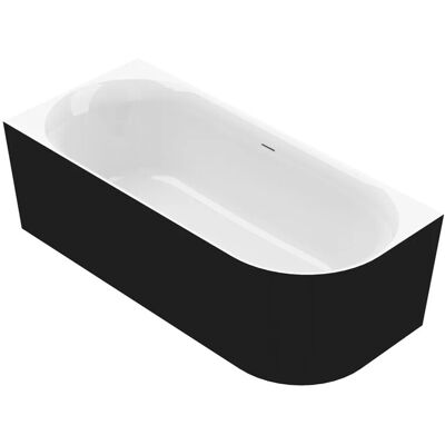 Ottofond Badewanne Mince Corner Rechts 180 cm x 80 cm Schwarz Weiß Ottofond Badewanne Mince Corner Rechts 180 cm x 80 cm Schwarz Weiß
