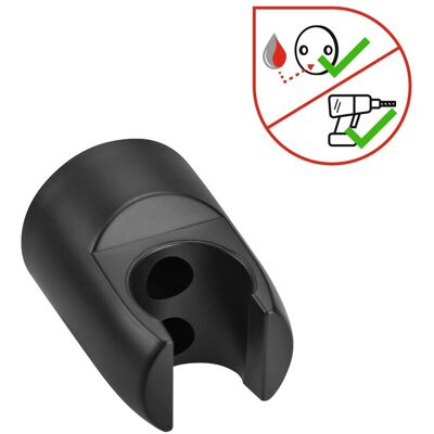 baliv Wand-Brausehalter 40 mm Schwarz baliv Wand-Brausehalter 40 mm Schwarz