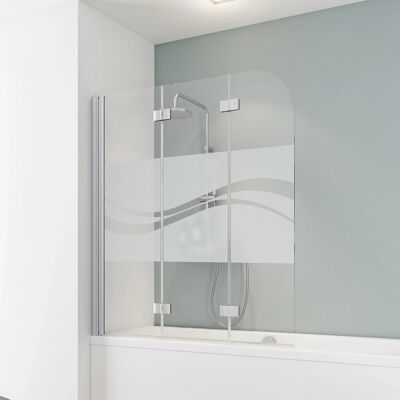 Schulte Badewannenaufsatz 3-tlg. Alu Natur Dekor Liane 140 x 125 cm Schulte Badewannenaufsatz 3-tlg. Alu Natur Dekor Liane 140 x 125 cm