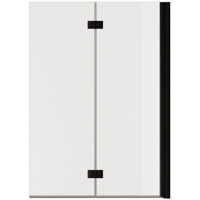 Schöner Wohnen Badewannenaufsatz Elara 140 cm x 100 cm Mattschwarz 2-teilig Schöner Wohnen Badewannenaufsatz Elara 140 cm x 100 cm Mattschwarz 2-teilig