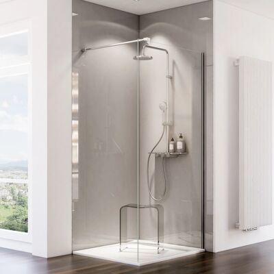 Schulte ExpressPlus DecoDesign Duschrückwand 100 x 255 cm Hochglanz Reflex-Grau Schulte ExpressPlus DecoDesign Duschrückwand 100 x 255 cm Hochglanz Reflex-Grau
