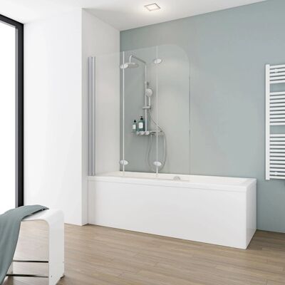 Schulte ExpressPlus Badewannenaufsatz Komfort 3-tlg. Alu-Natur 140x125cm Schulte ExpressPlus Badewannenaufsatz Komfort 3-tlg. Alu-Natur 140x125cm