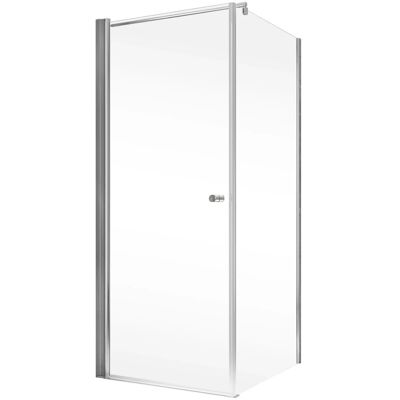 Schöner Wohnen Drehtür Gretia m. Seitenwand Chrom 80 cm x 200 cm DIN L Schöner Wohnen Drehtür Gretia m. Seitenwand Chrom 80 cm x 200 cm DIN L