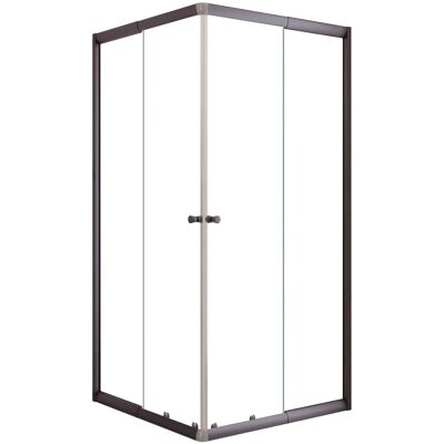 Schulte Dusche Sunny Eckeinstieg mit Schiebetüren Gunmetal Klar 180 x 75-90 cm Schulte Dusche Sunny Eckeinstieg mit Schiebetüren Gunmetal Klar 180 x 75-90 cm