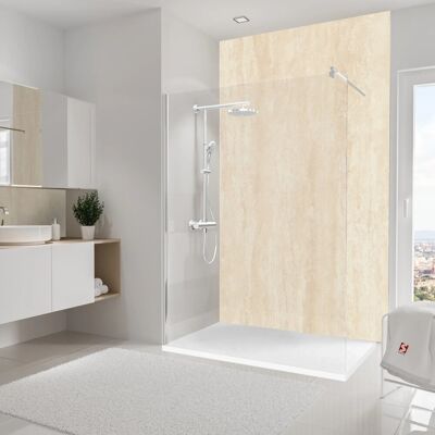 SCHULTE DecoDesign - 150 x 255 cm - Kalkstein-Beige - Duschrückwand SCHULTE DecoDesign - 150 x 255 cm - Kalkstein-Beige - Duschrückwand