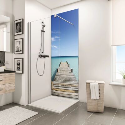Schulte DecoDesign Duschrückwand Foto Steg Malediven 210 x 90 cm Schulte DecoDesign Duschrückwand Foto Steg Malediven 210 x 90 cm