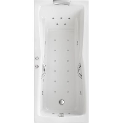 Ottofond Atlanta Whirlpool-Bad - 170x75cm, Weiß, Massage, Licht Ottofond Atlanta Whirlpool-Bad - 170x75cm, Weiß, Massage, Licht