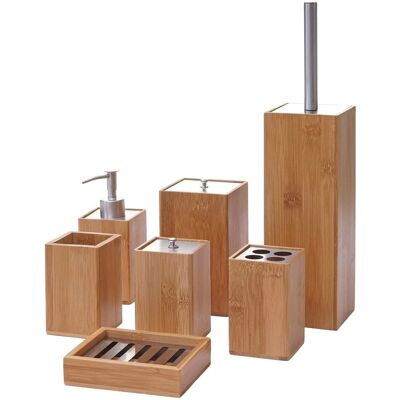 MCW A90-S Bambus Badezimmer-Set - 7-teilig MCW A90-S Bambus Badezimmer-Set - 7-teilig