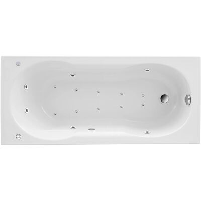 Ottofond Badewanne Nixe 170 cm Weiß inkl. Whirlpool Typ 3 Chrom, pneumatisch Ottofond Badewanne Nixe 170 cm Weiß inkl. Whirlpool Typ 3 Chrom, pneumatisch