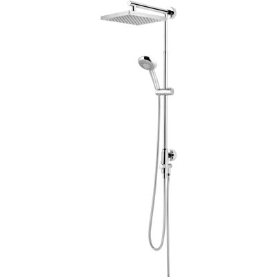 Schulte Duschsystem Rain mit Umsteller Verchromt Eckig Schulte Duschsystem Rain mit Umsteller Verchromt Eckig