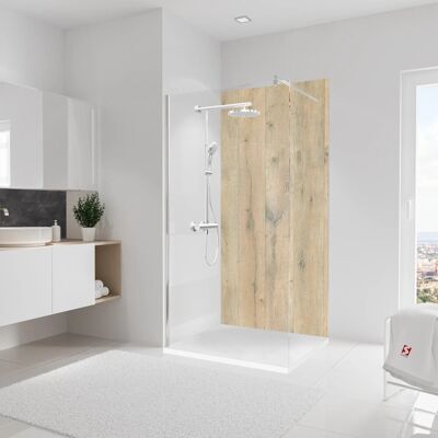 Schulte Duschrückwand DecoDesign Dekor Holz-Landhaus 210 cm x 100 cm Holz Schulte Duschrückwand DecoDesign Dekor Holz-Landhaus 210 cm x 100 cm Holz