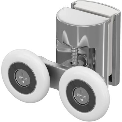 baliv Türlaufrolle Doppelt Oben 2 cm Verchromt für Duschkabine Corlo II 4 Stück baliv Türlaufrolle Doppelt Oben 2 cm Verchromt für Duschkabine Corlo II 4 Stück