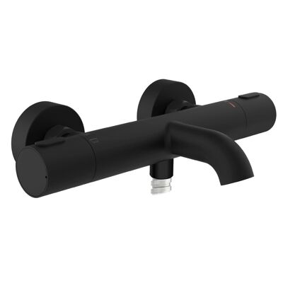 Schütte Thermostat Wannenfüllarmatur Los Angeles Schwarz Matt Schütte Thermostat Wannenfüllarmatur Los Angeles Schwarz Matt
