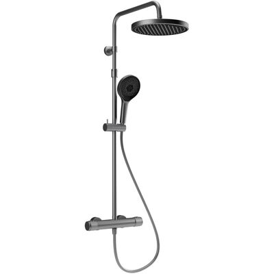 Schöner Wohnen Duschsystem Glaia mit Thermostat Wassersparend Edelstahl Schöner Wohnen Duschsystem Glaia mit Thermostat Wassersparend Edelstahl