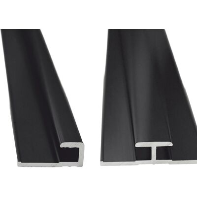 Breuer Profil-Set 1 Quick 72 mit Abschluss- und Verbindungsprofil 210 cm Schwarz Breuer Profil-Set 1 Quick 72 mit Abschluss- und Verbindungsprofil 210 cm Schwarz