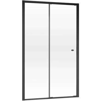 Schulte Schiebetür in Nische Trend 2.0 Mattschwarz links 200 x 120 cm Schulte Schiebetür in Nische Trend 2.0 Mattschwarz links 200 x 120 cm