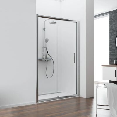 Schulte Gleittür Kristall/Trend 140 cm x 185 cm Echtglas klar hell Schulte Gleittür Kristall/Trend 140 cm x 185 cm Echtglas klar hell