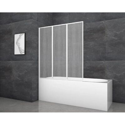 Aurlane Badewannenfaltwand White Cloud 120 cm x 130 cm Weiß 3-flügelig Aurlane Badewannenfaltwand White Cloud 120 cm x 130 cm Weiß 3-flügelig