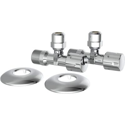 Kirchhoff Eckventil 21 mm (1/2 ZollAG) x 16,7 mm (3/8 ZollAG) x 10 mm Chrom 2 Stück Kirchhoff Eckventil 21 mm (1/2 ZollAG) x 16,7 mm (3/8 ZollAG) x 10 mm Chrom 2 Stück