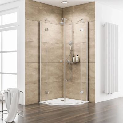 Schulte Master Class Runddusche 4-teilig 90 cm x 90 cm Echtglas Schulte Master Class Runddusche 4-teilig 90 cm x 90 cm Echtglas