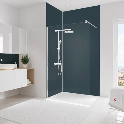 Schulte Duschrückwand-Set Ecke Asymmetrisch DecoDesign 255 cm x 120 cm Anthrazit Schulte Duschrückwand-Set Ecke Asymmetrisch DecoDesign 255 cm x 120 cm Anthrazit