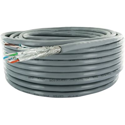 Schwaiger CAT 6a Netzwerkkabel S/FTP 25 m Grau Schwaiger CAT 6a Netzwerkkabel S/FTP 25 m Grau