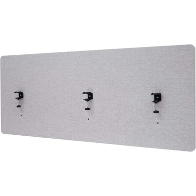 MCW Akustik-Tischtrennwand G75 Doppelwandig Textil 60x160cm Grau MCW Akustik-Tischtrennwand G75 Doppelwandig Textil 60x160cm Grau