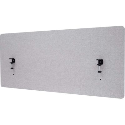 MCW Akustik-Tischtrennwand G75 Doppelwandig Textil 60x140cm Grau MCW Akustik-Tischtrennwand G75 Doppelwandig Textil 60x140cm Grau