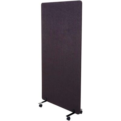 MCW Akustik-Trennwand G77 Doppelwandig Rollbar Textil 167x80cm Braun-Grau MCW Akustik-Trennwand G77 Doppelwandig Rollbar Textil 167x80cm Braun-Grau