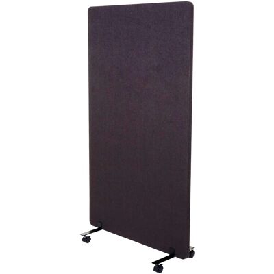 MCW Akustik-Trennwand G77 Doppelwandig Rollbar Textil 147x80cm Braun-Grau MCW Akustik-Trennwand G77 Doppelwandig Rollbar Textil 147x80cm Braun-Grau
