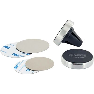 Schwaiger Smartphonehalterung für KFZ LHSP0100 magnetisch Silber/ Schwarz Schwaiger Smartphonehalterung für KFZ LHSP0100 magnetisch Silber/ Schwarz