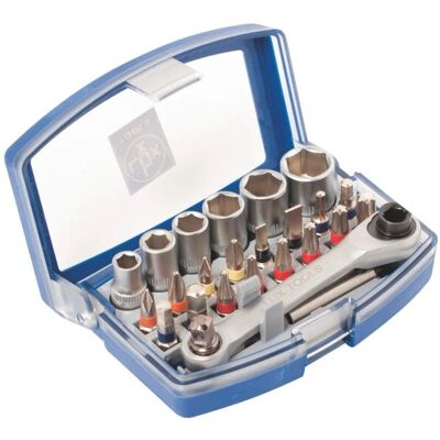 LUXTOOLS LUX-TOOLS Bit- und Steckschlüsselsatz Comfort 6,3 mm (1/4 Zoll) 24-teilig LUXTOOLS LUX-TOOLS Bit- und Steckschlüsselsatz Comfort 6,3 mm (1/4 Zoll) 24-teilig