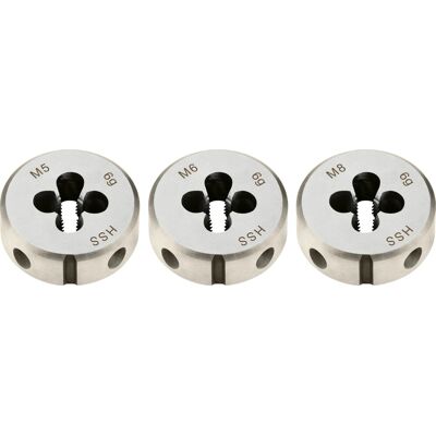 LUX-TOOLS Schneideisen-Set M5/6/8 LUX-TOOLS Schneideisen-Set M5/6/8