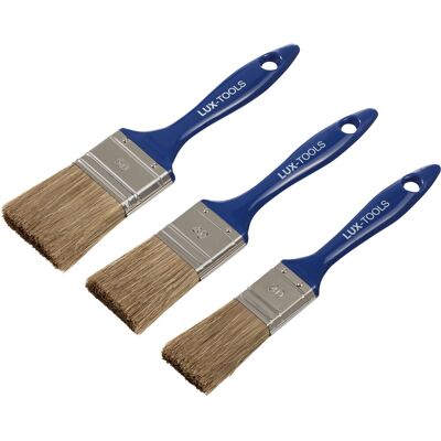 LUXTOOLS LUX-TOOLS Flachpinsel-Set Lasur 3-teilig LUXTOOLS LUX-TOOLS Flachpinsel-Set Lasur 3-teilig