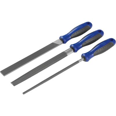 LUXTOOLS LUX-TOOLS Feilen-Set Comfort 3-teilig 200 mm Mittelfein LUXTOOLS LUX-TOOLS Feilen-Set Comfort 3-teilig 200 mm Mittelfein