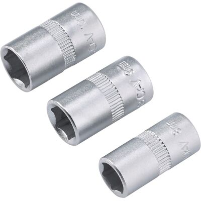 LUXTOOLS LUX-TOOLS Steckschlüssel Set 3-teilig 8-10 mm LUXTOOLS LUX-TOOLS Steckschlüssel Set 3-teilig 8-10 mm