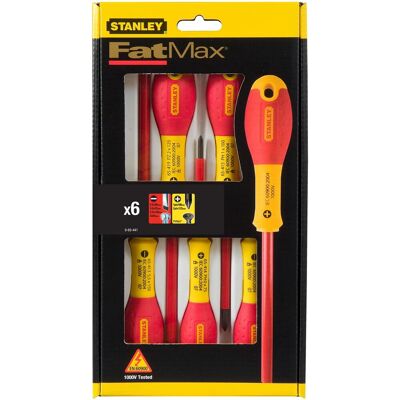 Stanley FatMax Schraubendreher-VDE-Set 6-tlg. 0-65-441 Stanley FatMax Schraubendreher-VDE-Set 6-tlg. 0-65-441