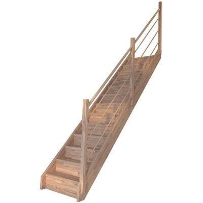 StarWood Treppen Treppe Mykonos Eiche Gerade Setzstufen Holz-Design-Geländer Rechts FSC® StarWood Treppen Treppe Mykonos Eiche Gerade Setzstufen Holz-Design-Geländer Rechts FSC®