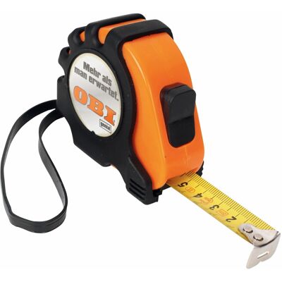OBI Maßband 5 m mit Feststellknopf OBI Maßband 5 m mit Feststellknopf