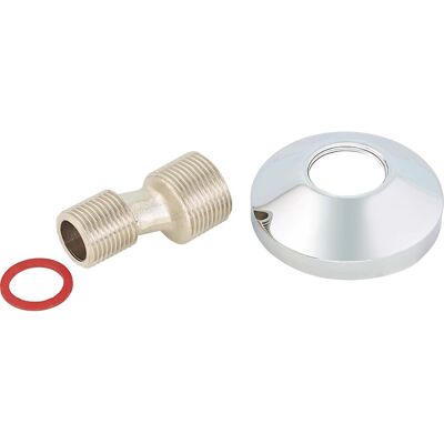 Gewinde-S-Anschluss 21 mm (R 1/2) x 26,4 mm (R 3/4) mit Rosette Gewinde-S-Anschluss 21 mm (R 1/2) x 26,4 mm (R 3/4) mit Rosette